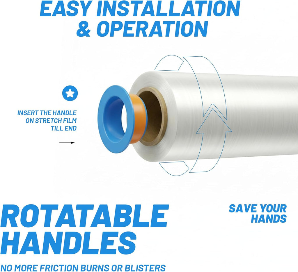 X-Wrap PRO 1000 Industrial Stretch Wrap Kit – 6 Rolls – 4,800 ft Total